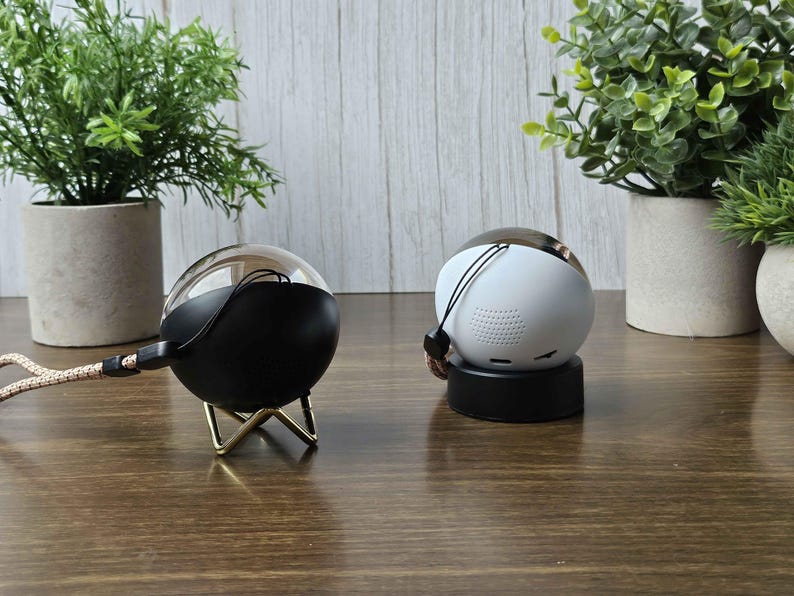 Couples Memory Orb – Custom Crystal Video Sphere with Sound | Wi-Fi App or USB-C Upload | Romantic Keepsake Gift