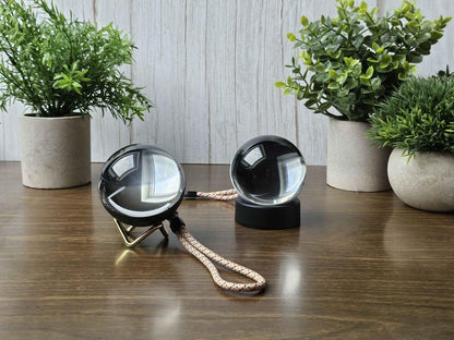 Couples Memory Orb – Custom Crystal Video Sphere with Sound | Wi-Fi App or USB-C Upload | Romantic Keepsake Gift