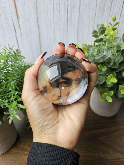 Couples Memory Orb – Custom Crystal Video Sphere with Sound | Wi-Fi App or USB-C Upload | Romantic Keepsake Gift